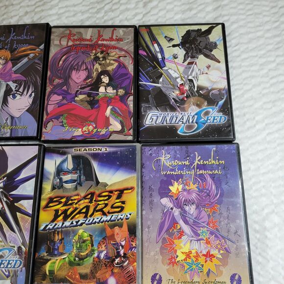 Anime DVDs Animated Stories Lot Gundam Inuyasha Iria Transformers Beast Wars TV - Picture 9 of 16